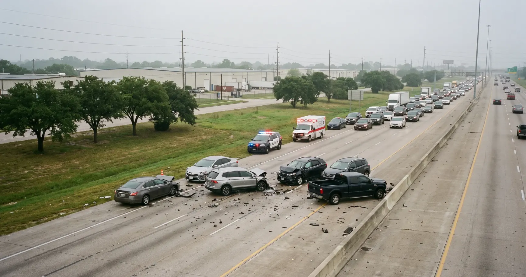 Multi-Car Pileup in Texas: Who Pays for Your Injuries?