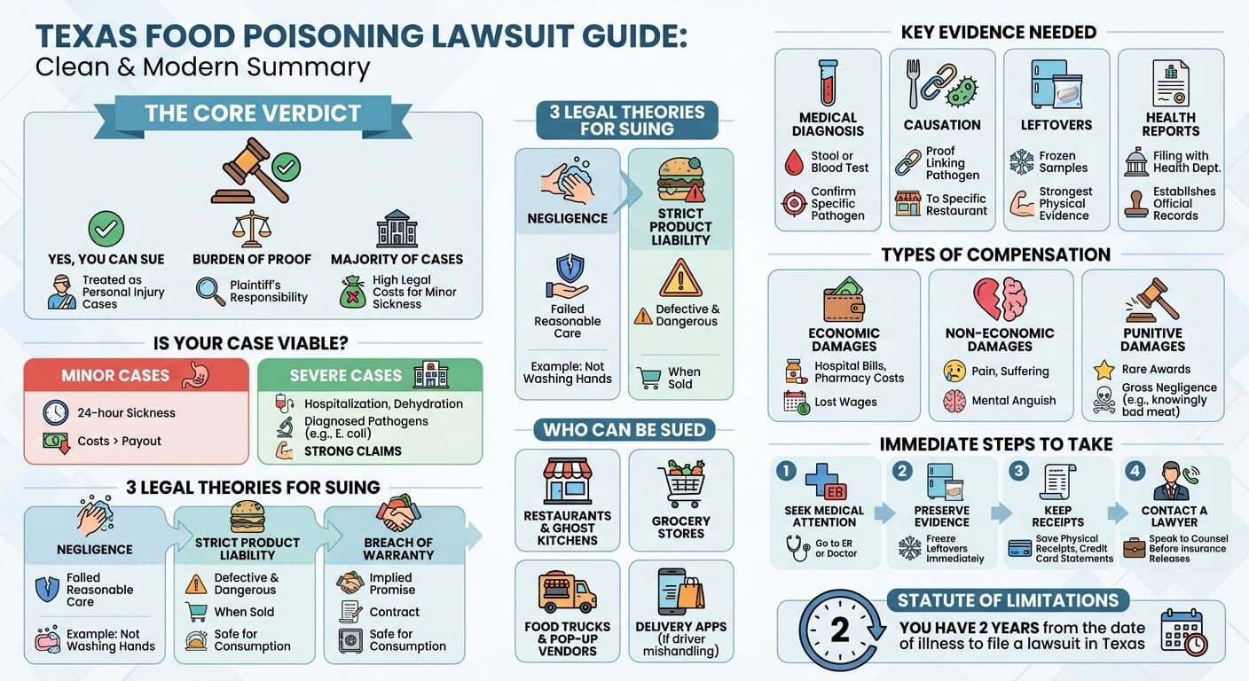 Can You Sue for Food Poisoning in Houston?