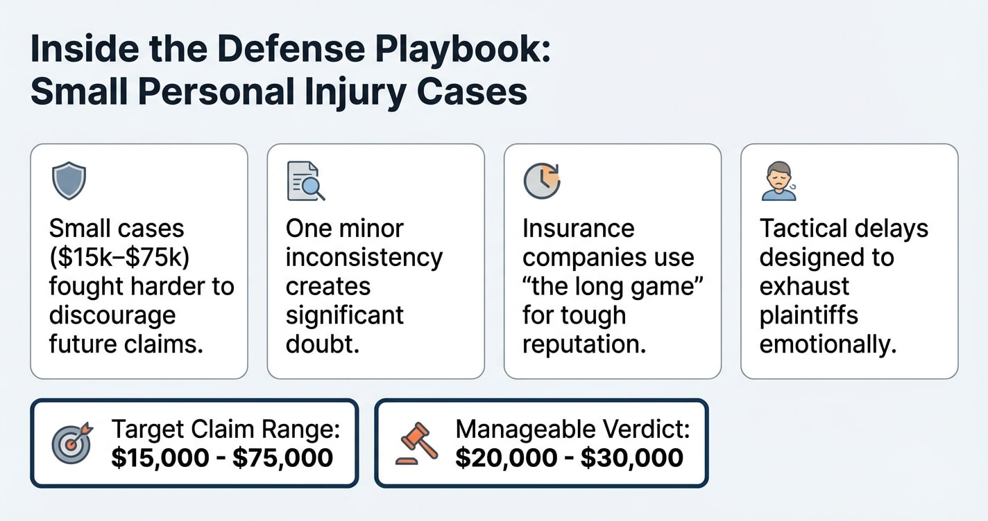 What Defense Attorneys Know About Your Small Personal Injury Case (That You Should Know Too)