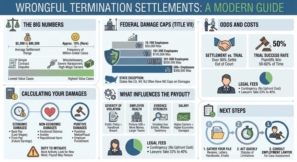 how much can you sue for wrongful termination