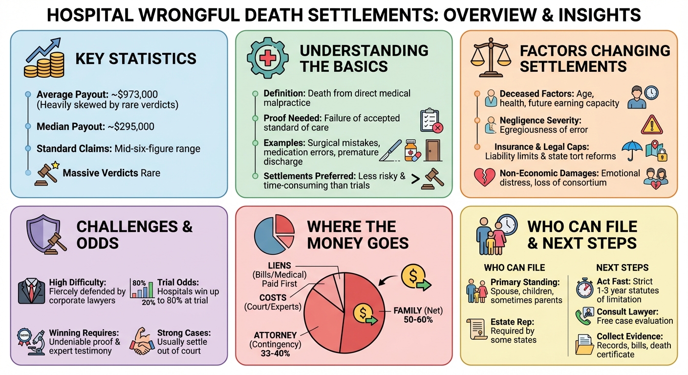 Hospital Wrongful Death Lawsuit Settlements: Average Payouts