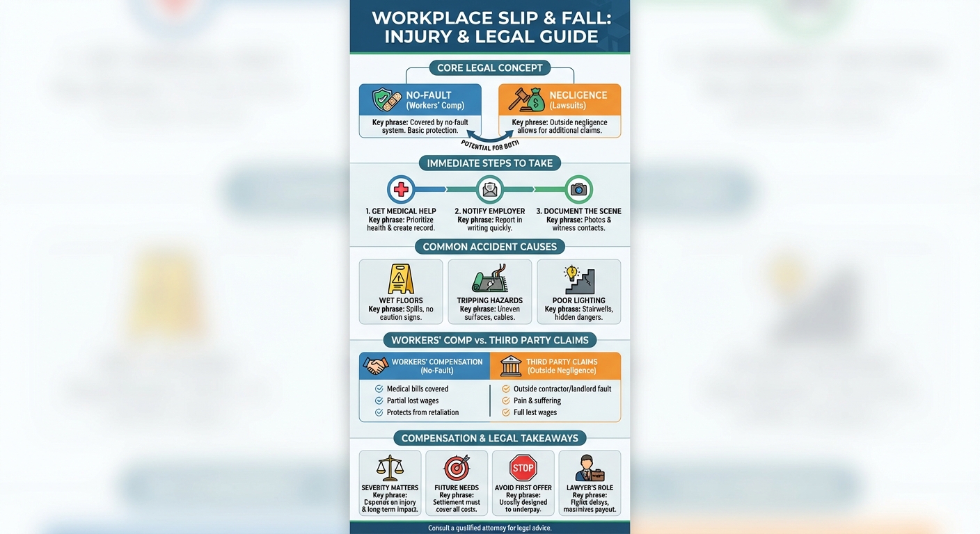 Slip and Fall Injury at Work: What to Do & Compensation Guide