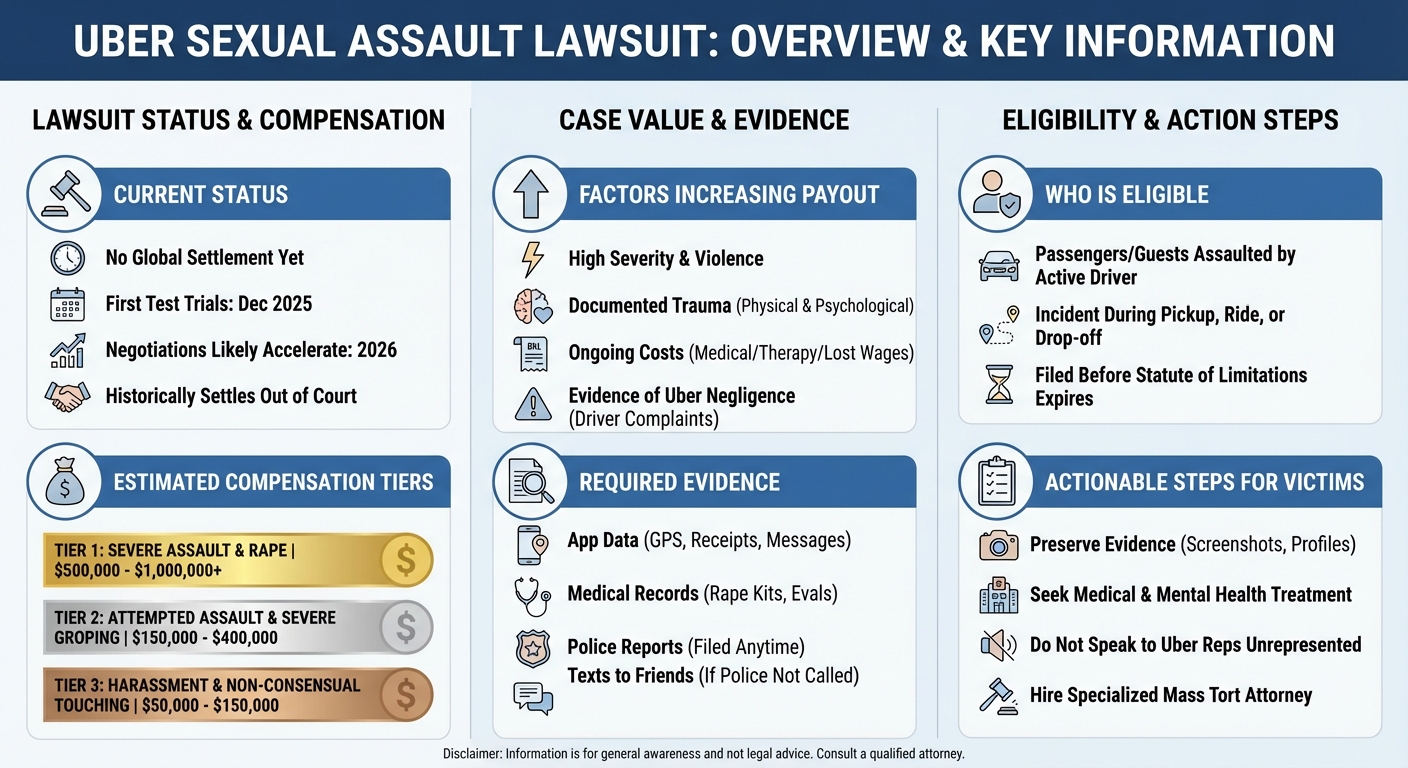 Uber Sexual Assault Lawsuit Settlement Amounts & Payouts