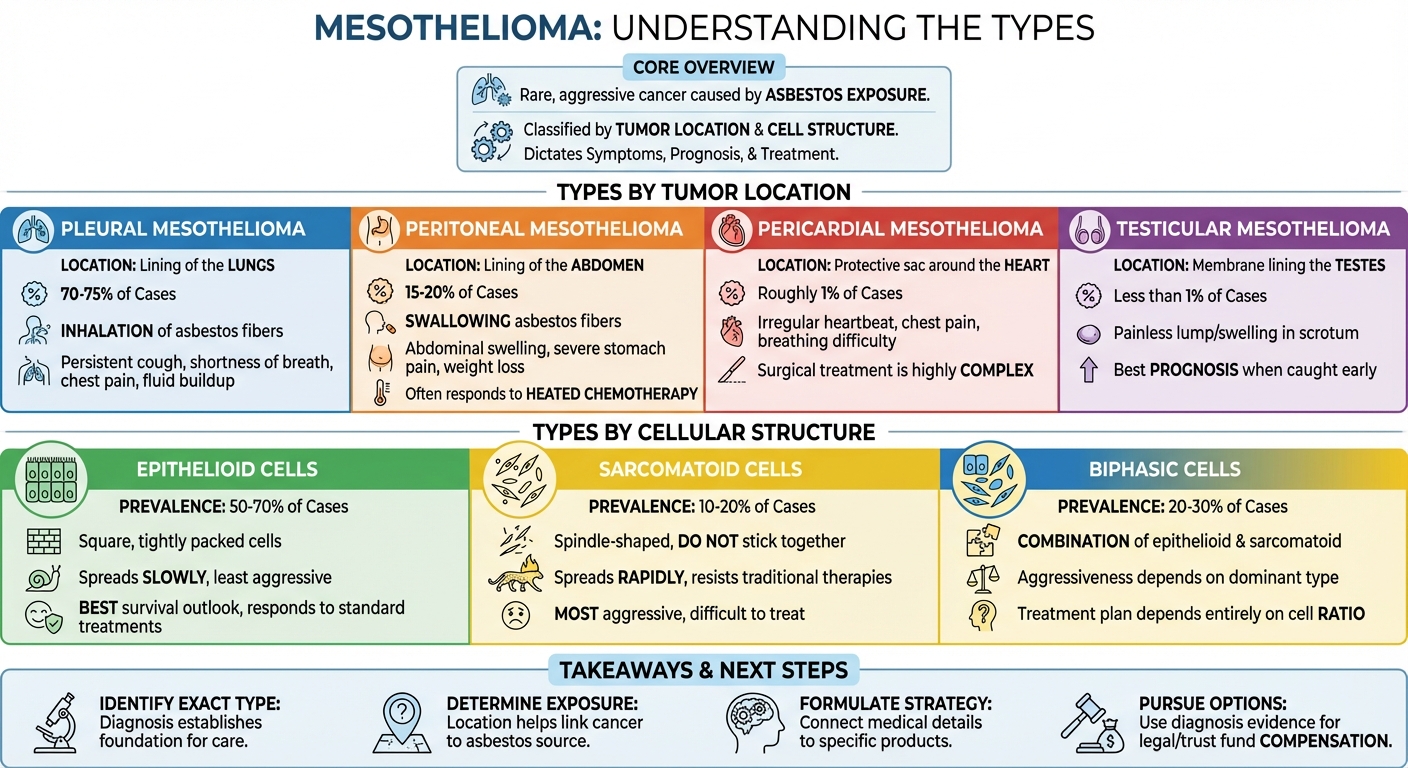 Types of Mesothelioma: Locations & Cell Types Explained