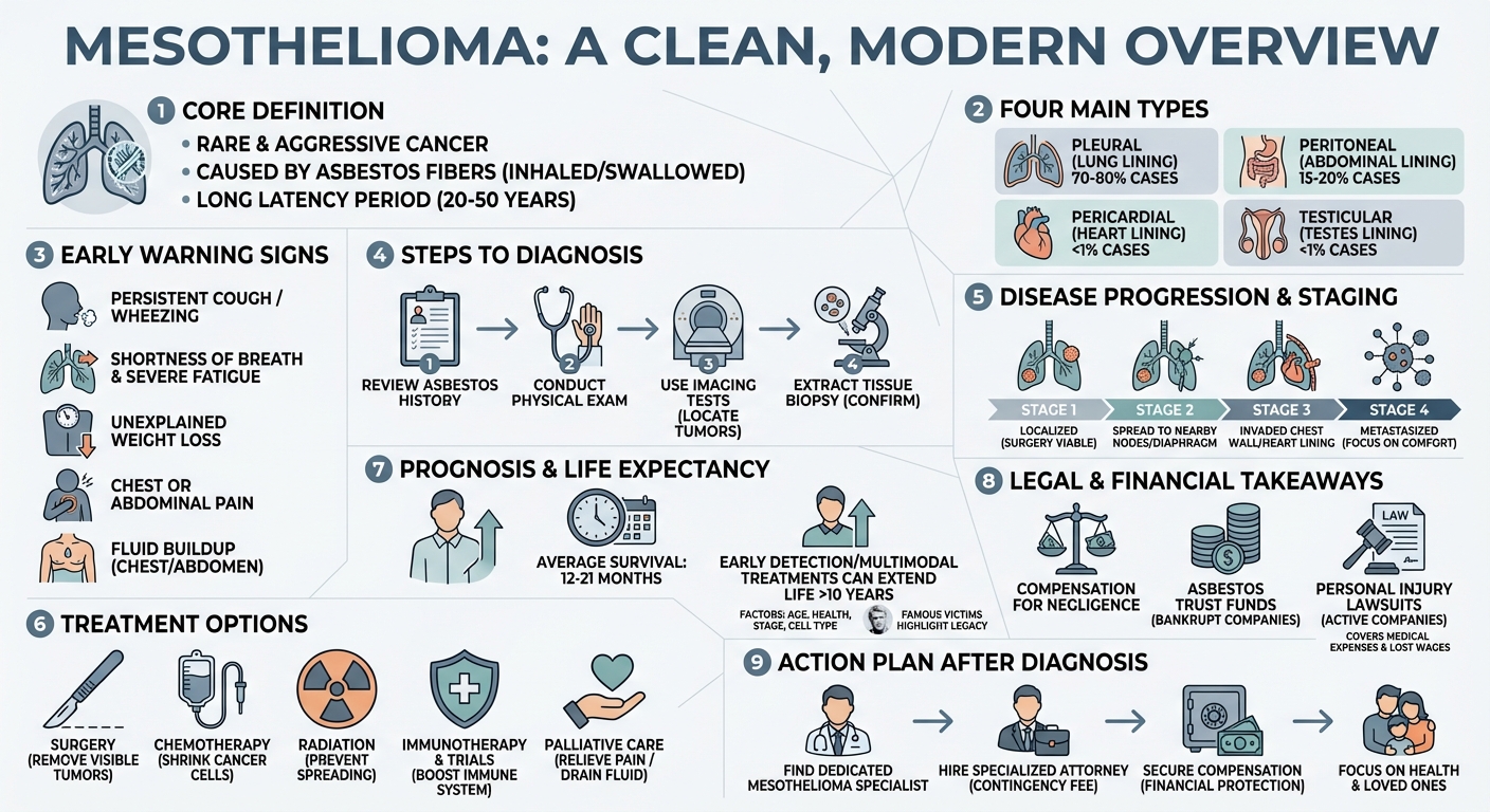 The Complete Mesothelioma Guide: Symptoms, Treatment & Legal Options