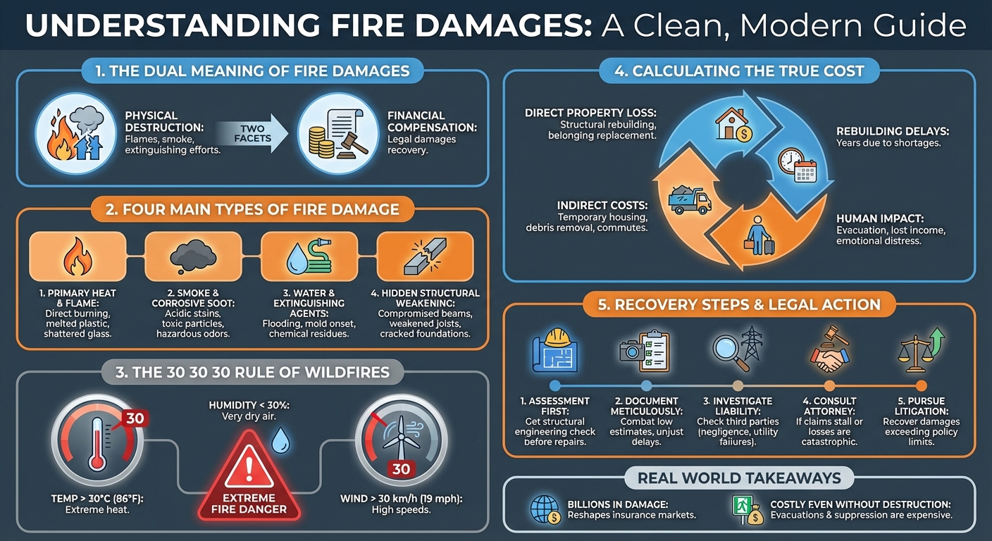 Fire Damages: Types, Costs, and Legal Recovery Guide