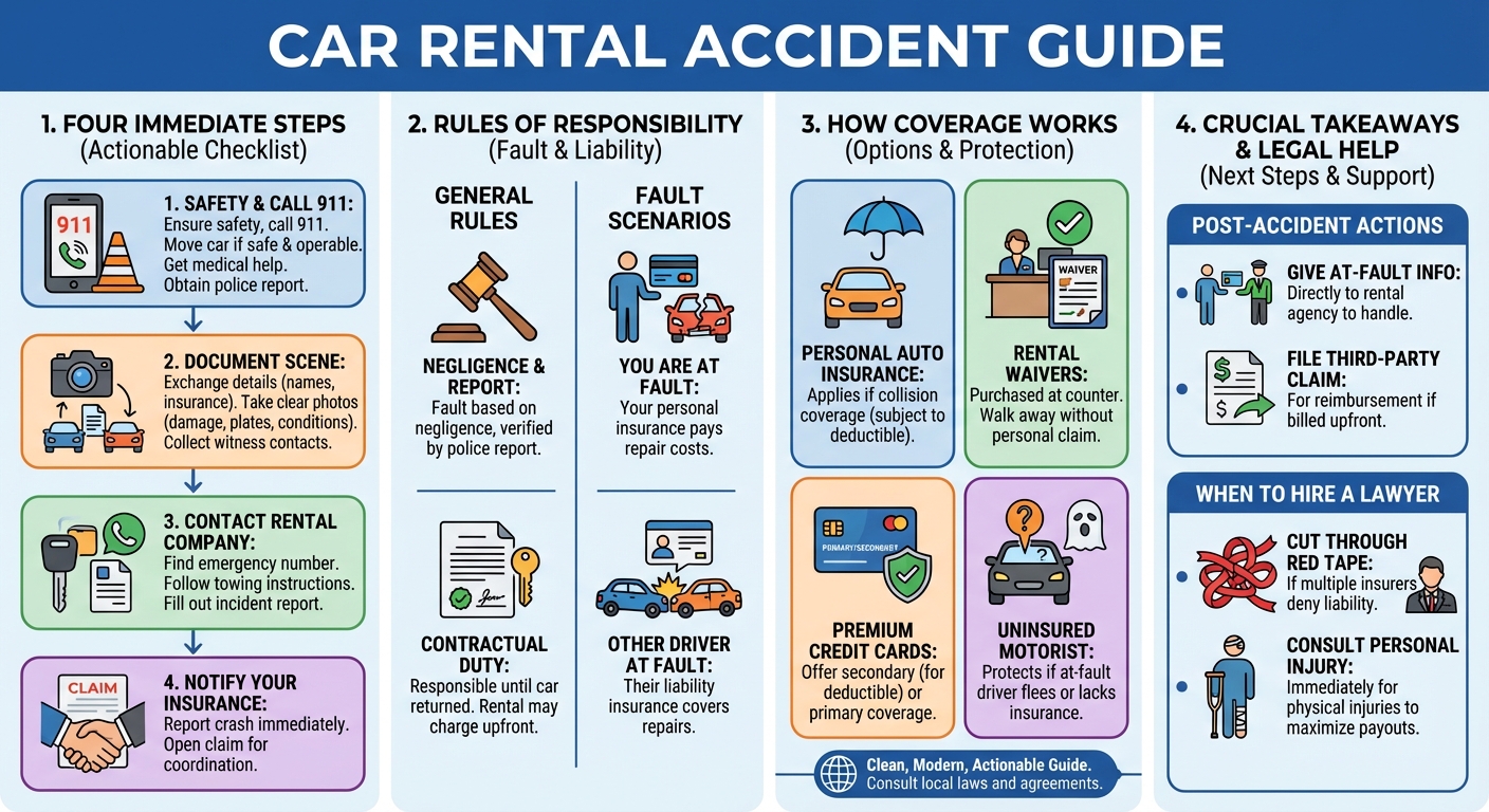 What to Do After a Car Rental Accident: Insurance & Liability Guide