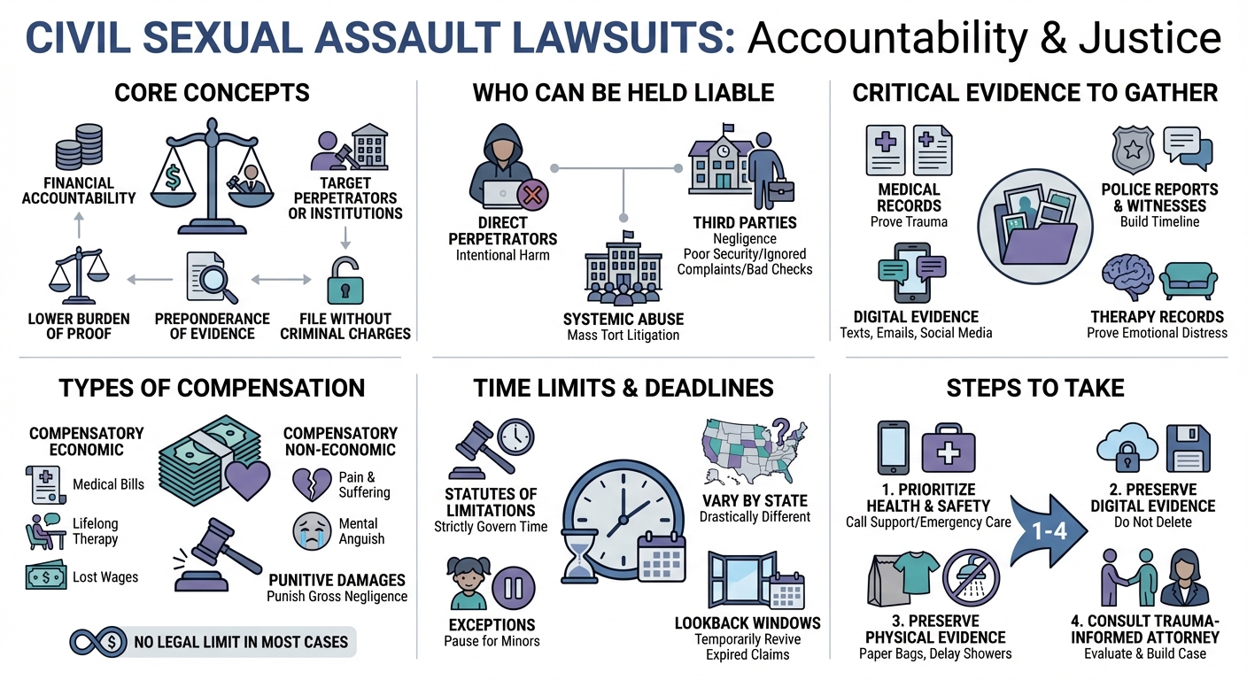 Filing a Sexual Assault Lawsuit: Civil Justice & Compensation