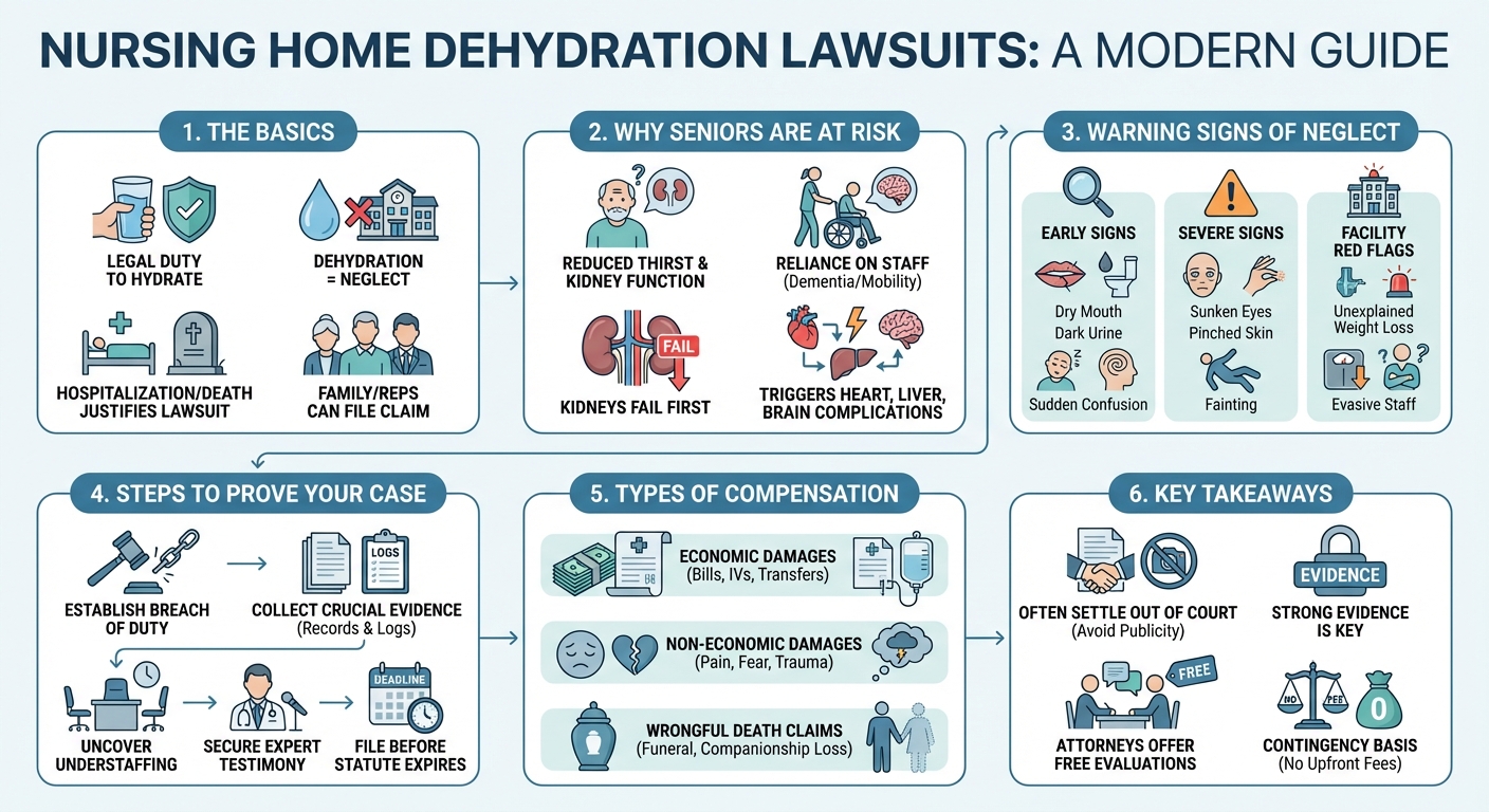 Nursing Home Dehydration Lawsuit: Settlements & How to Sue