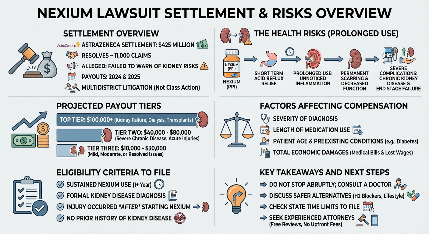 Nexium Lawsuit Updates : $M Settlement & Payouts