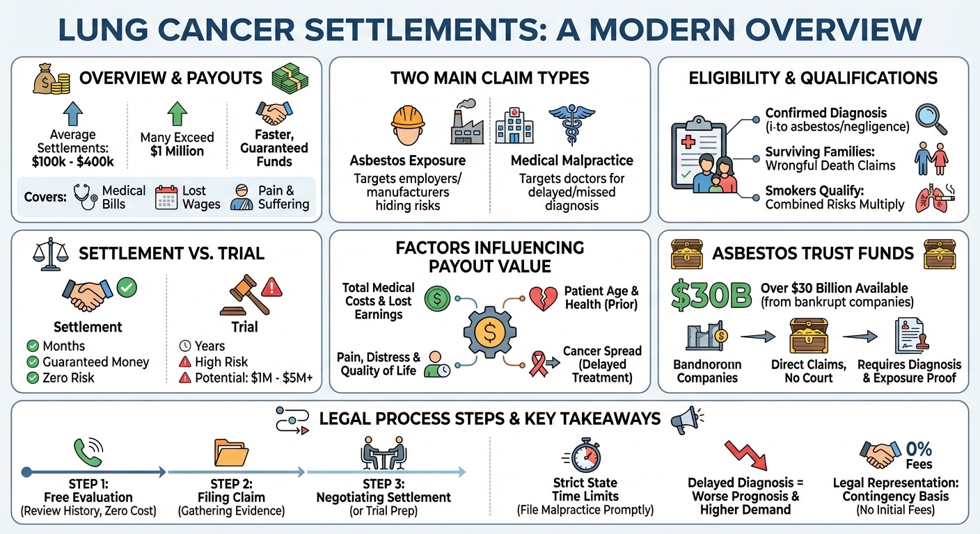 Lung Cancer Settlements: Average Payouts & Claims Guide