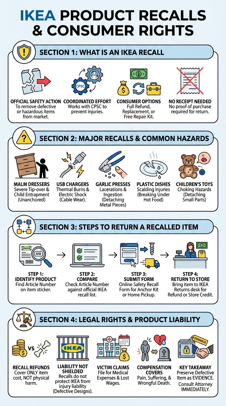IKEA Recalls: Complete Guide to Refunds & Legal Rights