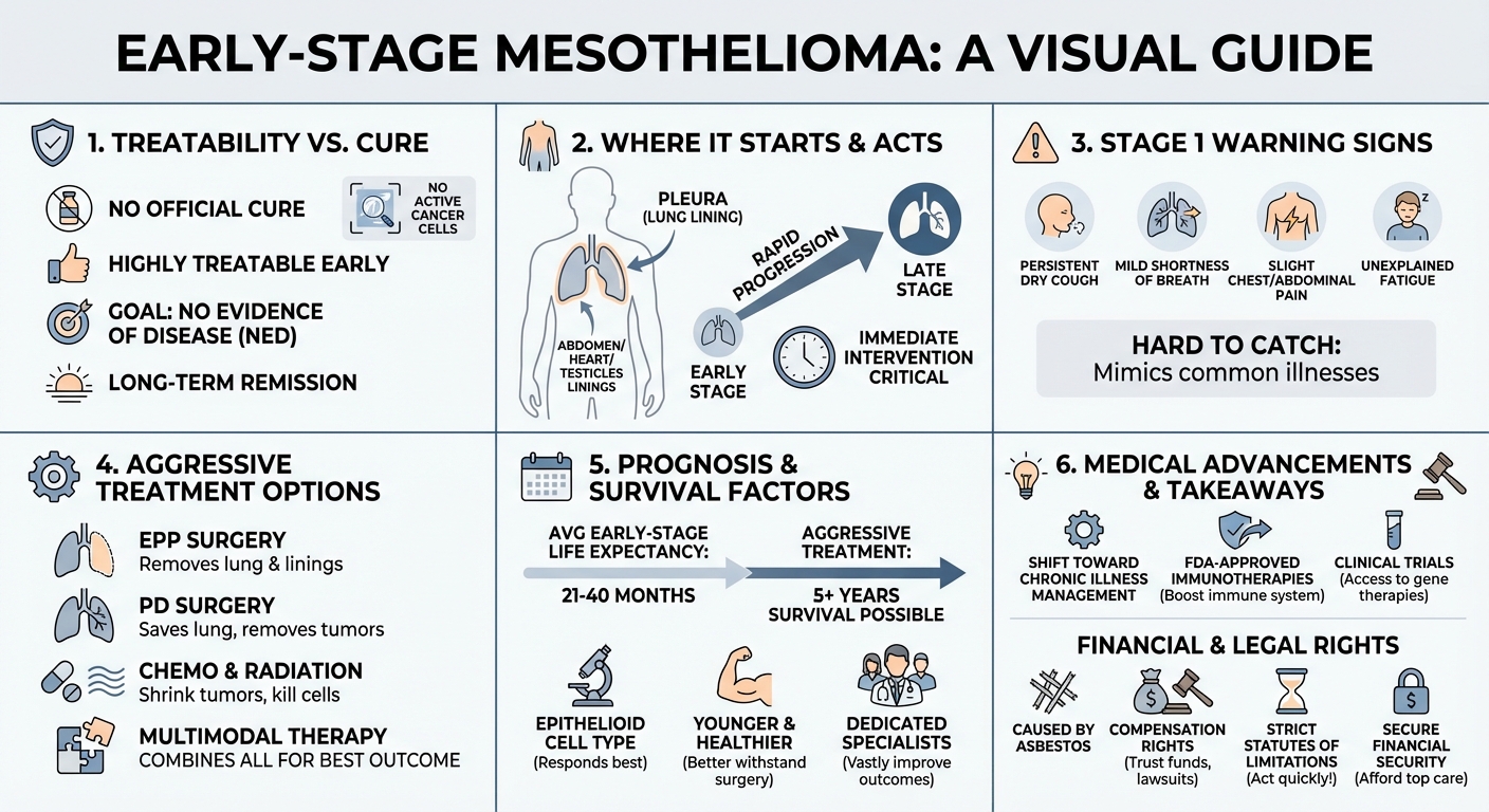 Can Mesothelioma Be Cured If Caught Early? Treatment & Prognosis