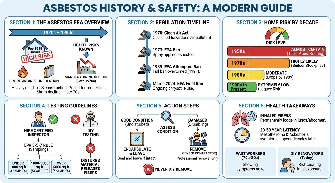The Asbestos Years: Timeline of Use, Bans & Home Risks