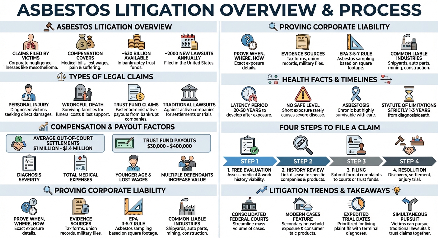 Asbestos Cases: Lawsuits, Settlements & How to File a Claim