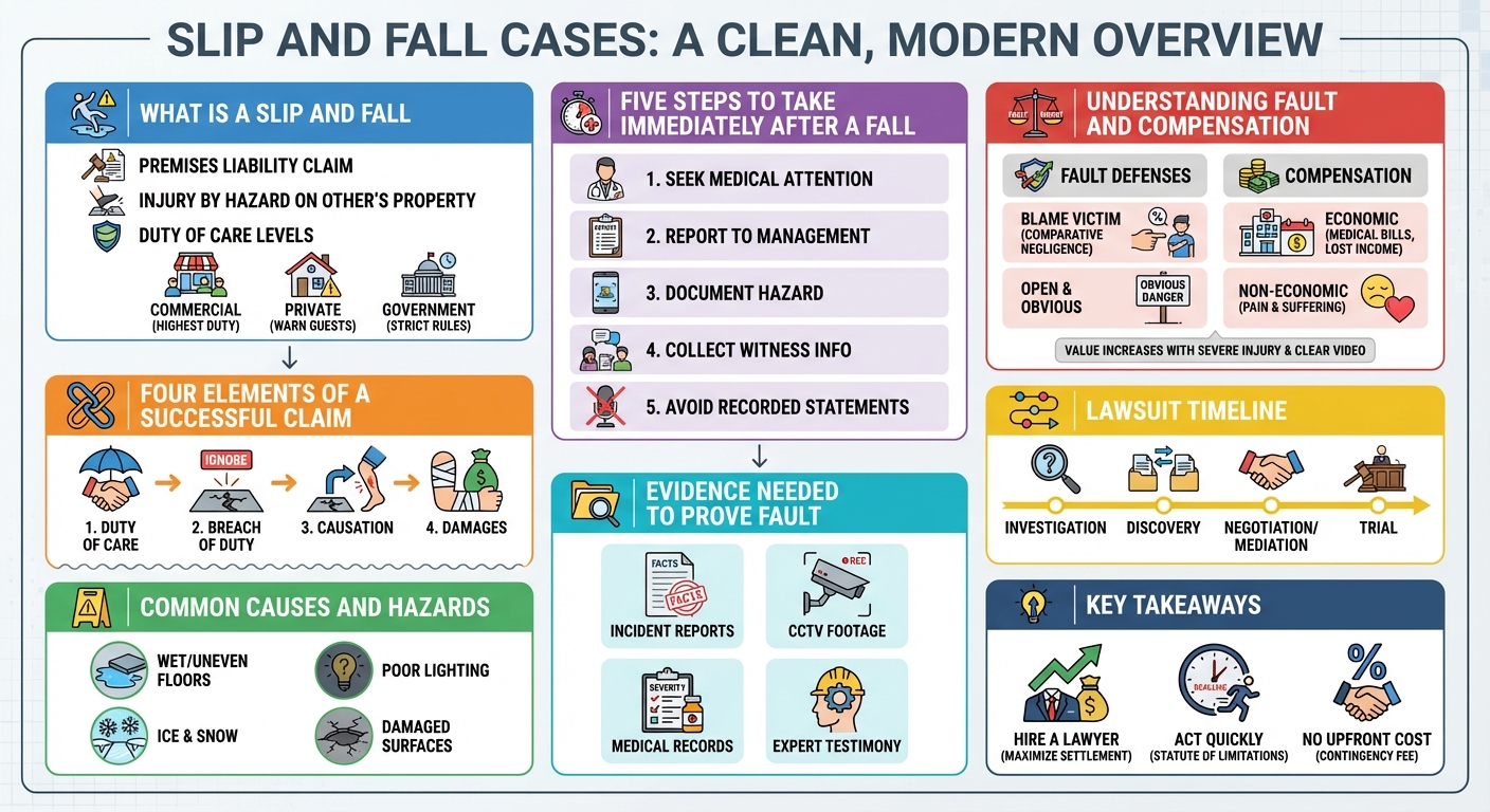 Slip and Fall Cases: The Comprehensive Legal Guide
