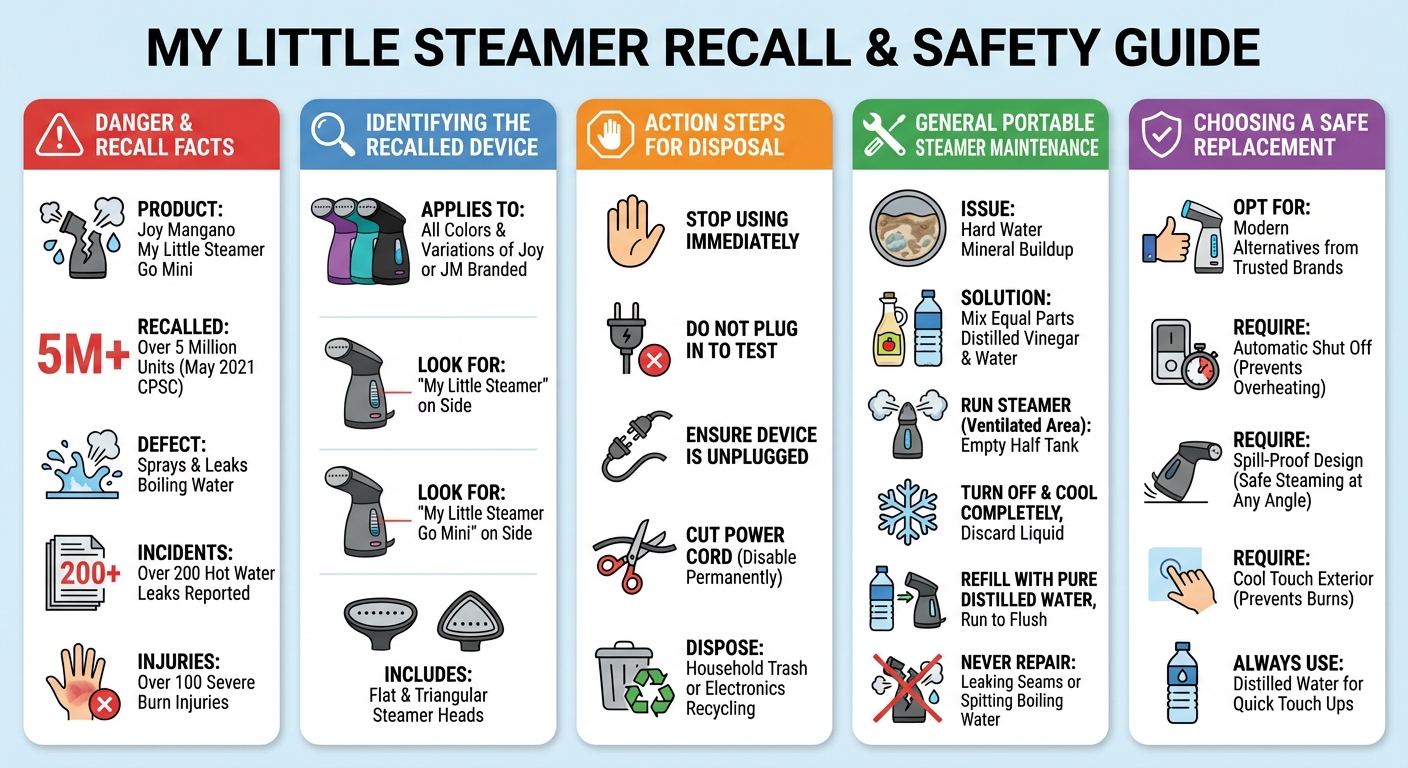 My Little Steamer Go Mini: Recall Info, Safety Warnings & Alternatives