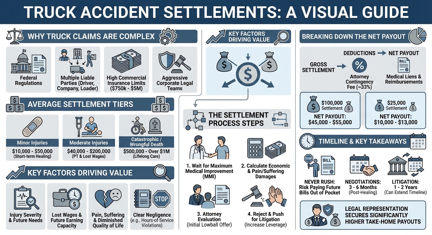 Truck Accident Settlements: Average Amounts & Payout Guide