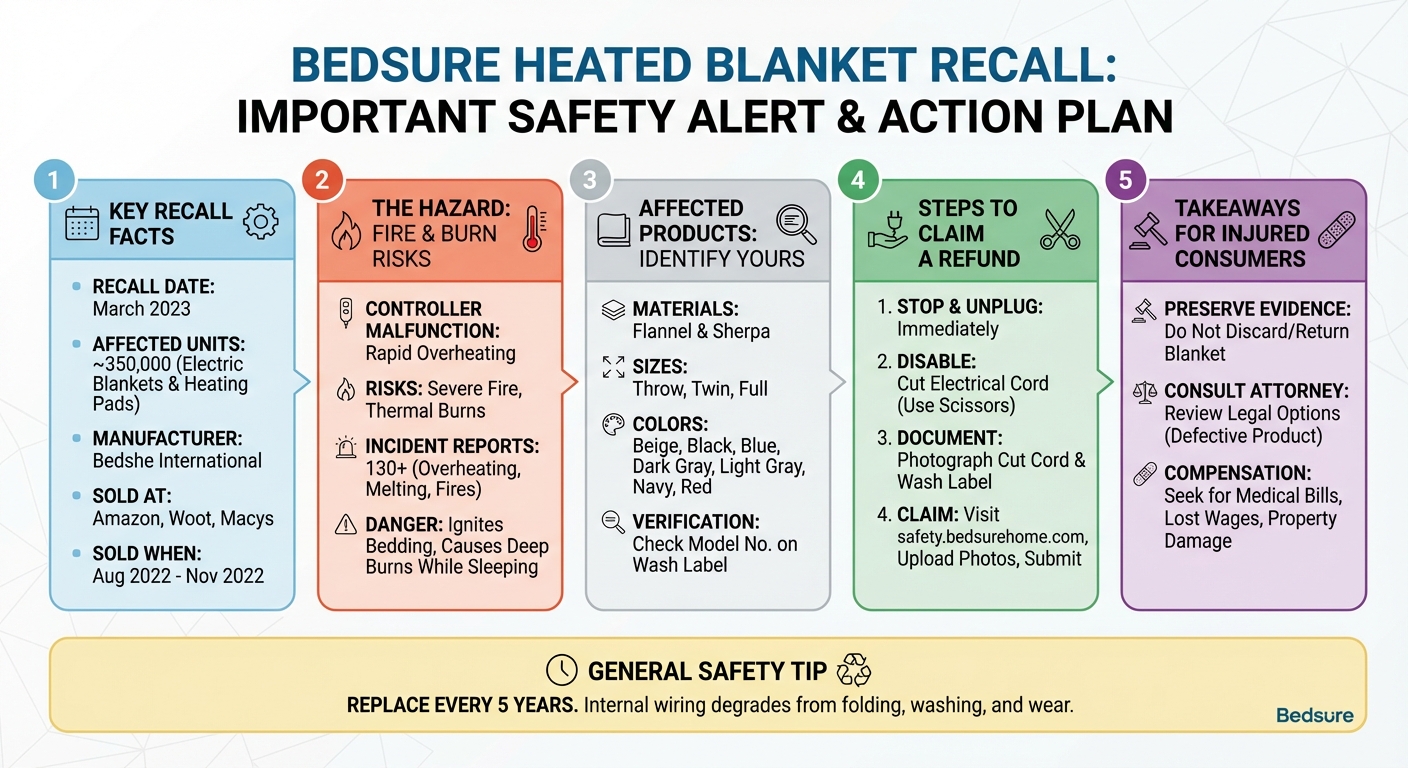 Bedsure Heated Blanket Recall: Burn Hazards & Lawsuits