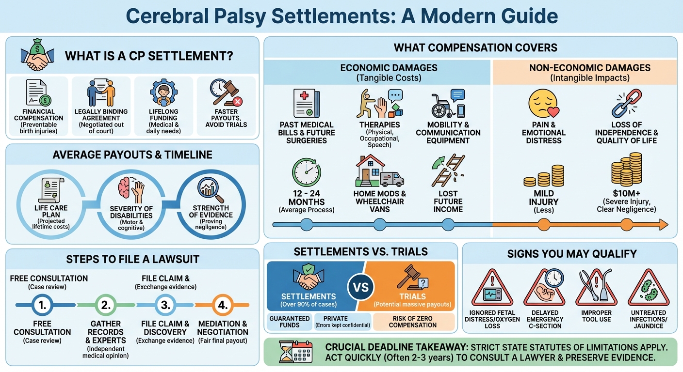 Cerebral Palsy Settlements: Average Payouts & Case Values