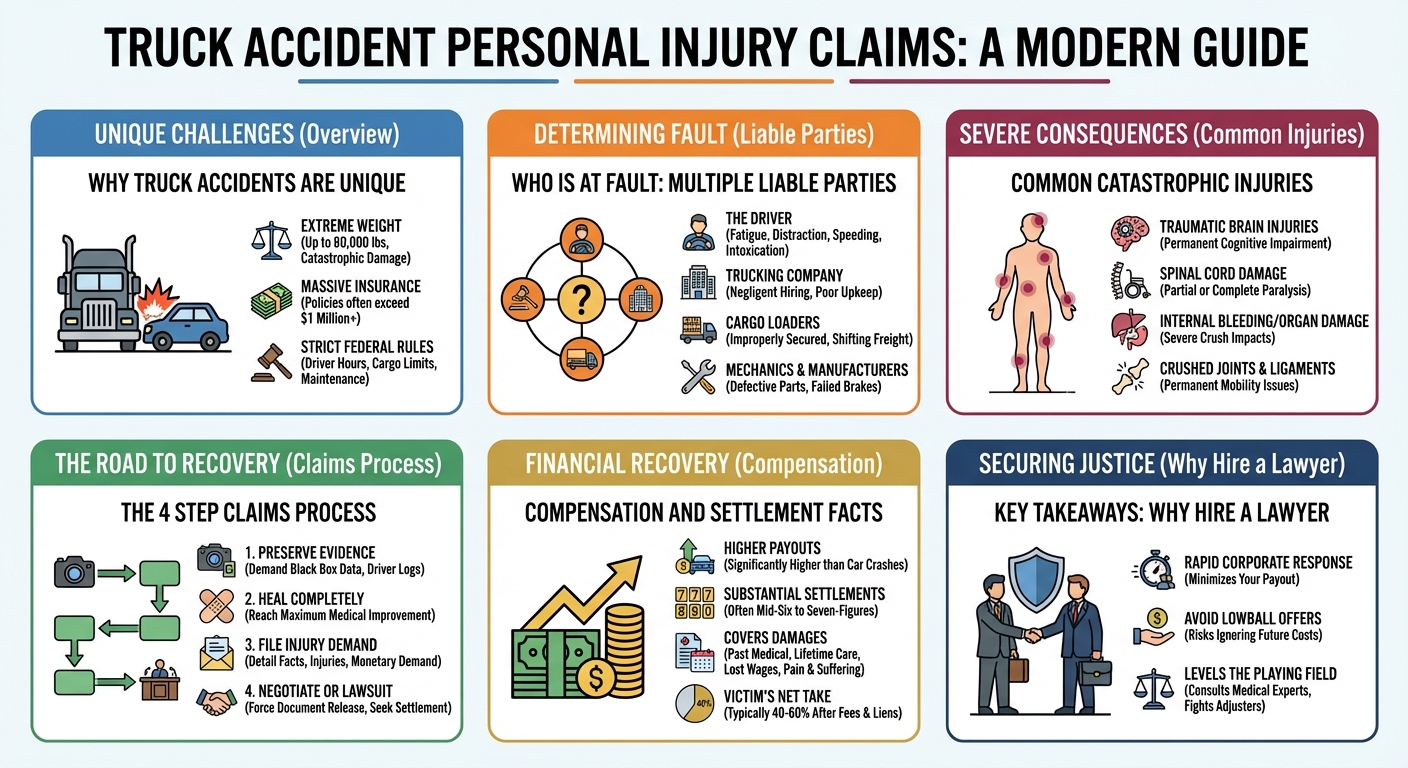 Personal Injury Truck Accident Claims: Settlements & Guide