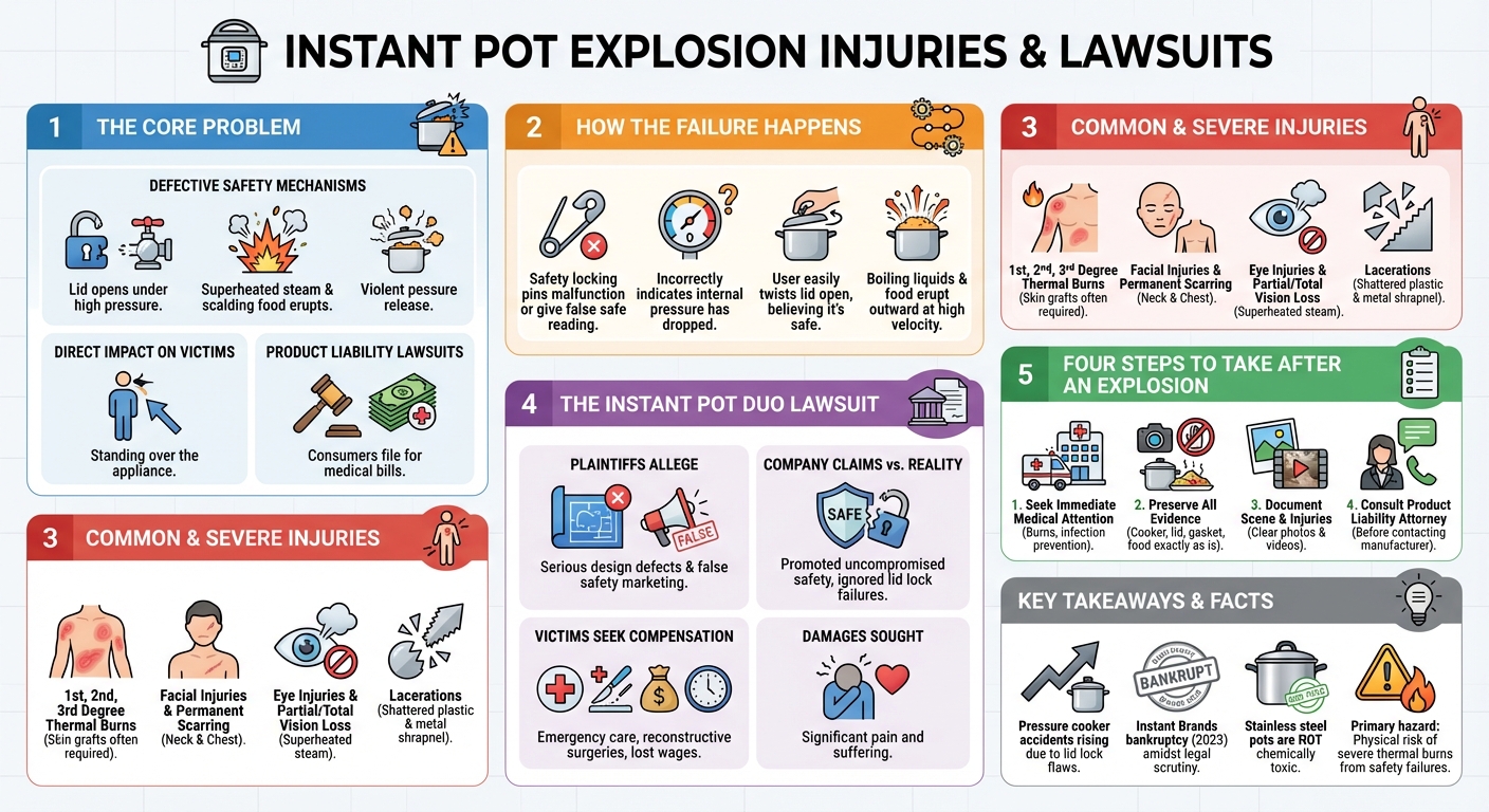 Instant Pot Injury Lawsuits: Exploding Pressure Cooker Claims
