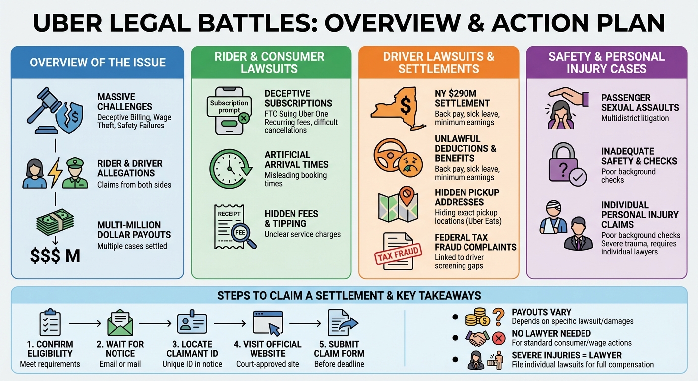 Uber Class Action Lawsuits & Settlements: How to Claim Your Payout