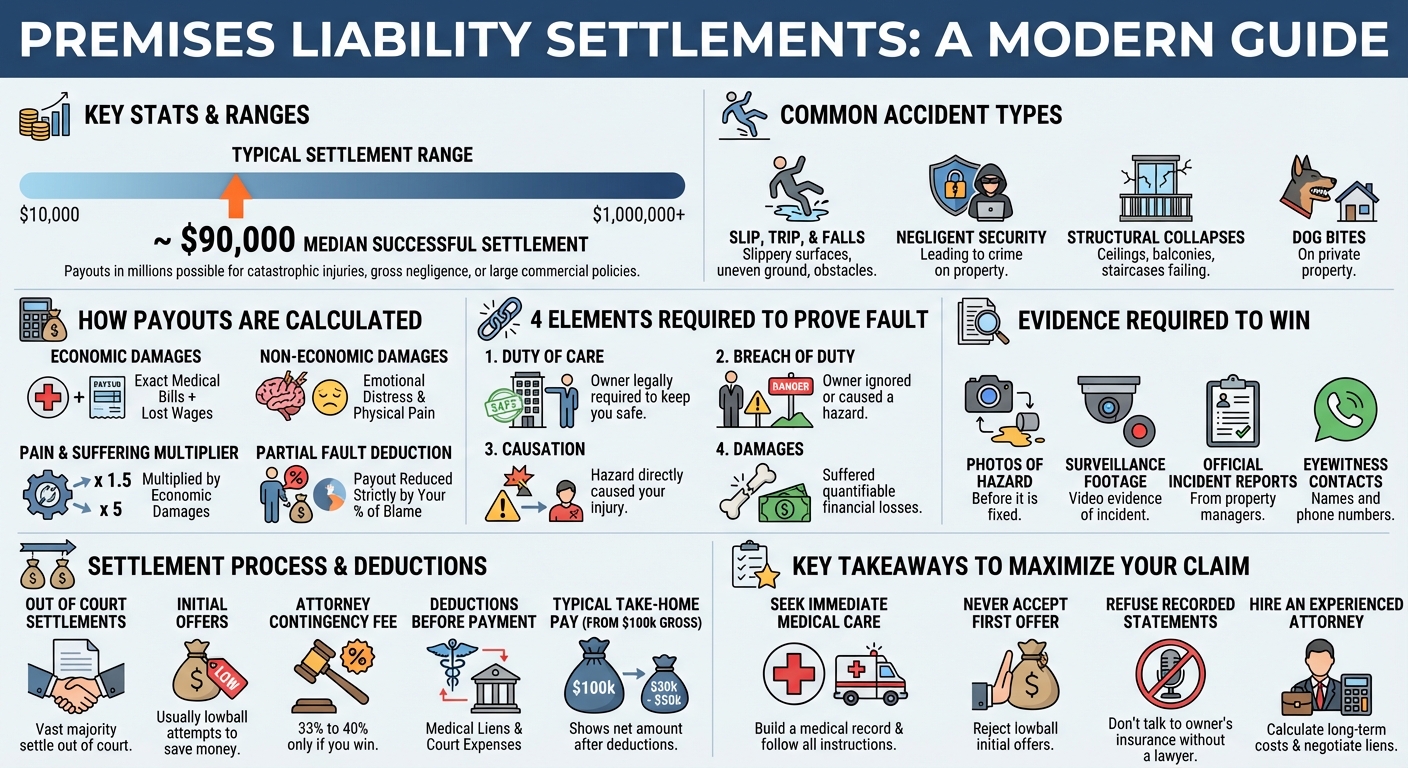 Premise Liability Settlement Guide: Average Payouts & Amounts
