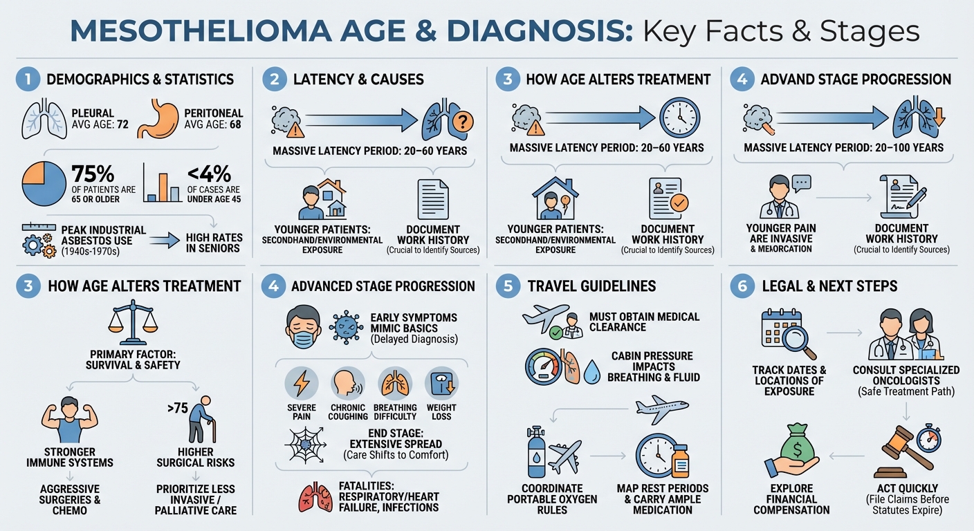 Mesothelioma Age: Average Diagnosis, Latency & Prognosis