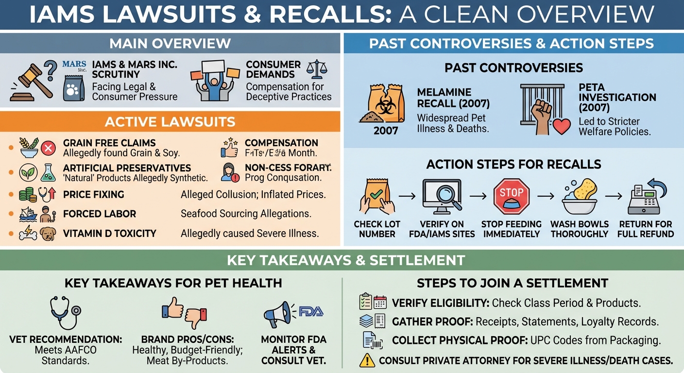 IAMS Lawsuit & Recalls: Guide to Pet Food Claims