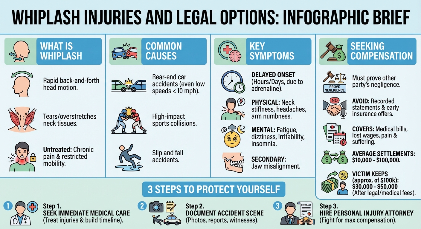 Whiplash Guide: Causes, Symptoms & Your Legal Options