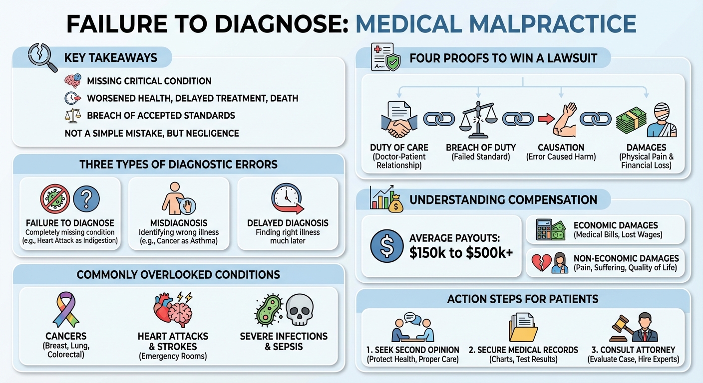 Failure to Diagnose Medical Malpractice: Lawsuits & Payouts