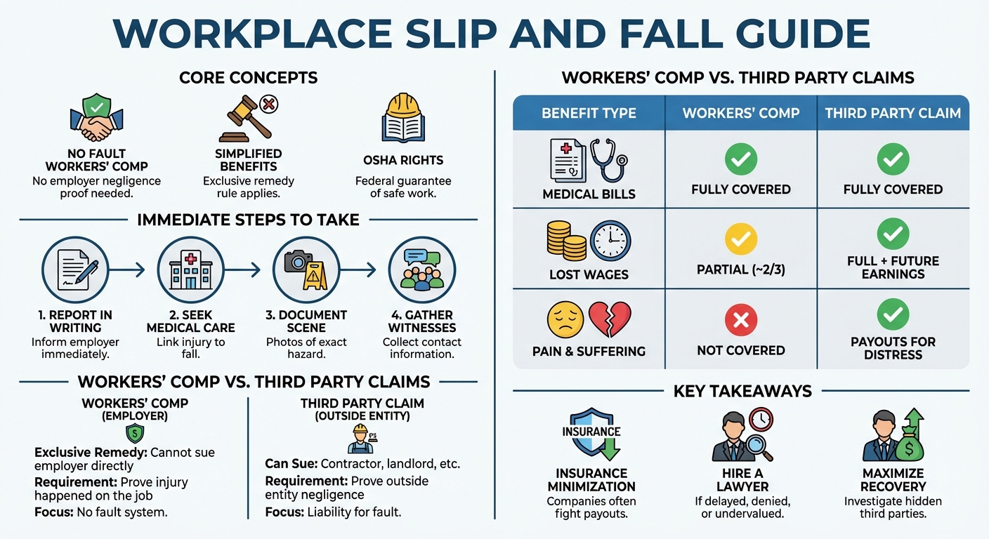 Slip and Fall at Work: Your Workers' Rights & Compensation