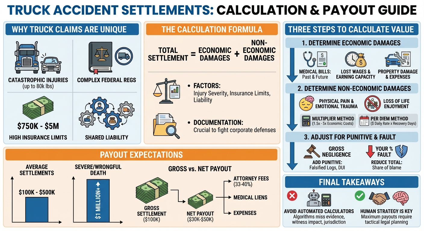 How Truck Accident Settlements Are Calculated ( Guide)