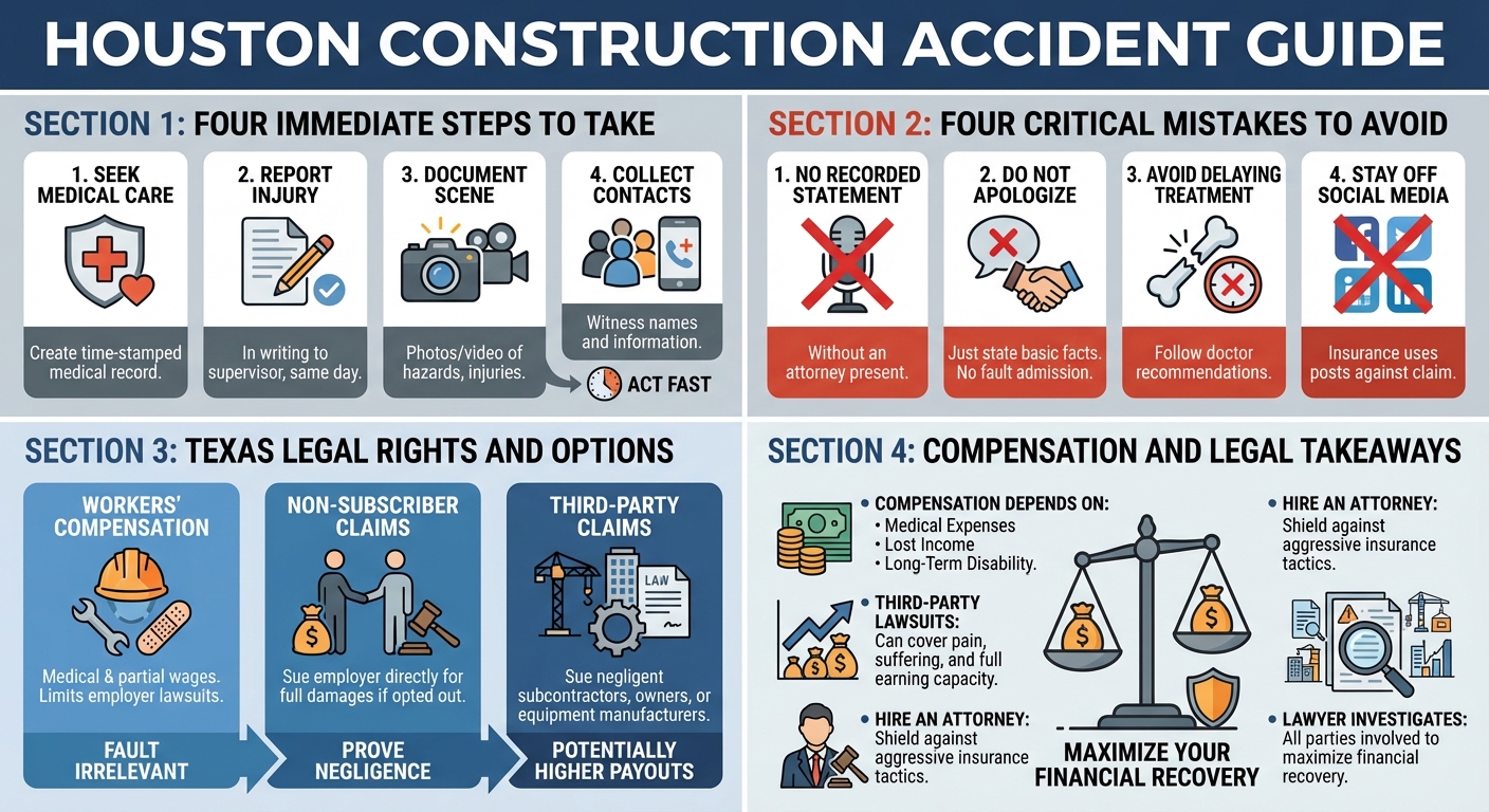 Houston Construction Accident Injuries: What to Do First