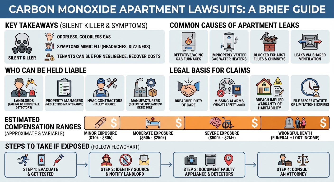 Carbon Monoxide Poisoning Apartment Lawsuit & Payouts