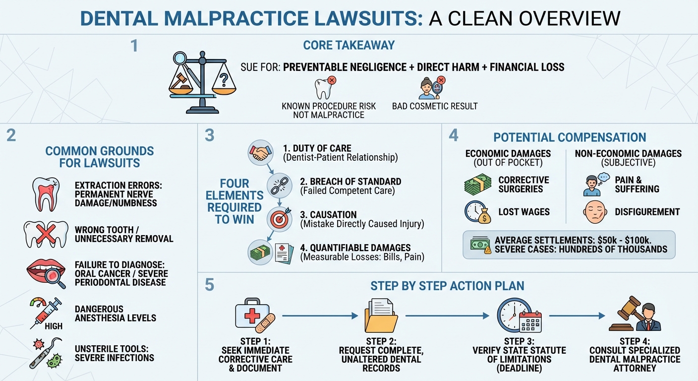 How to Sue a Dentist for Malpractice: A Complete Legal Guide