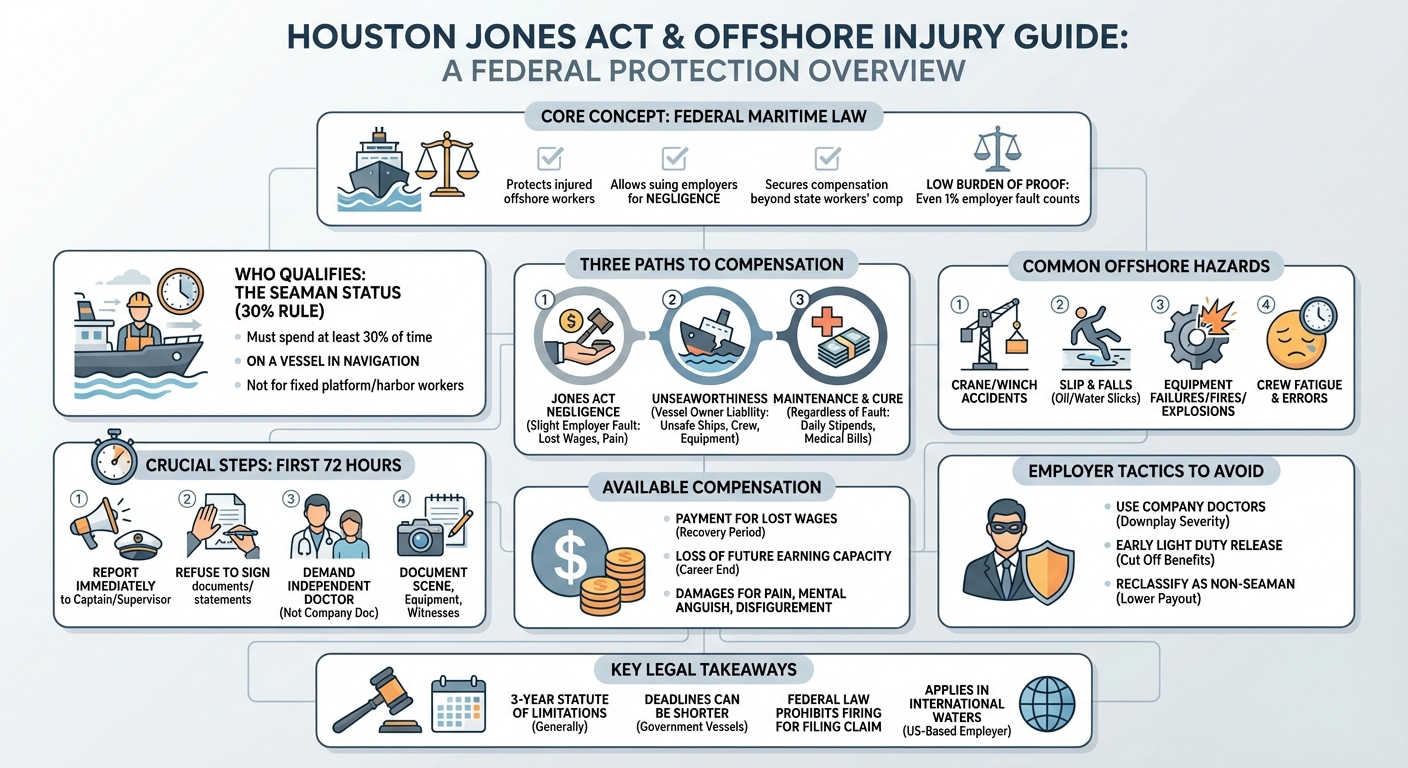 Houston Jones Act Lawyer | Offshore Maritime Injury Claims