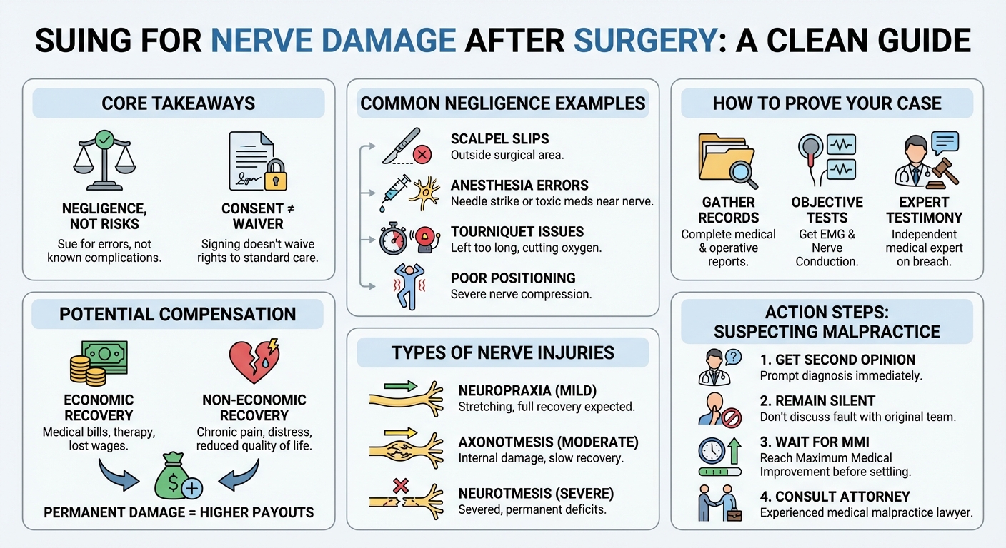 Can You Sue for Nerve Damage After Surgery? Legal Guide