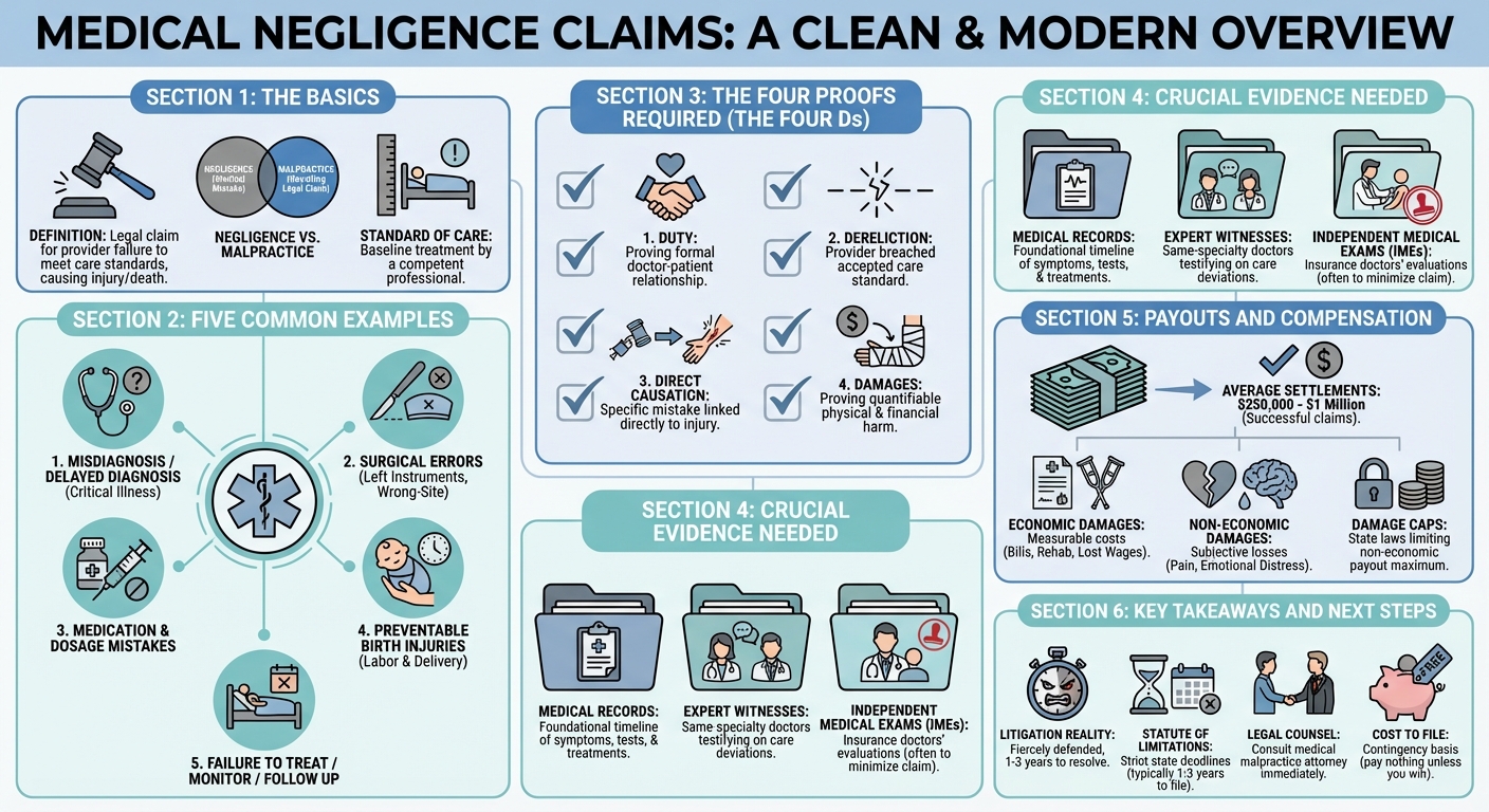 Medical Negligence Claim: Proofs, Examples & Payouts