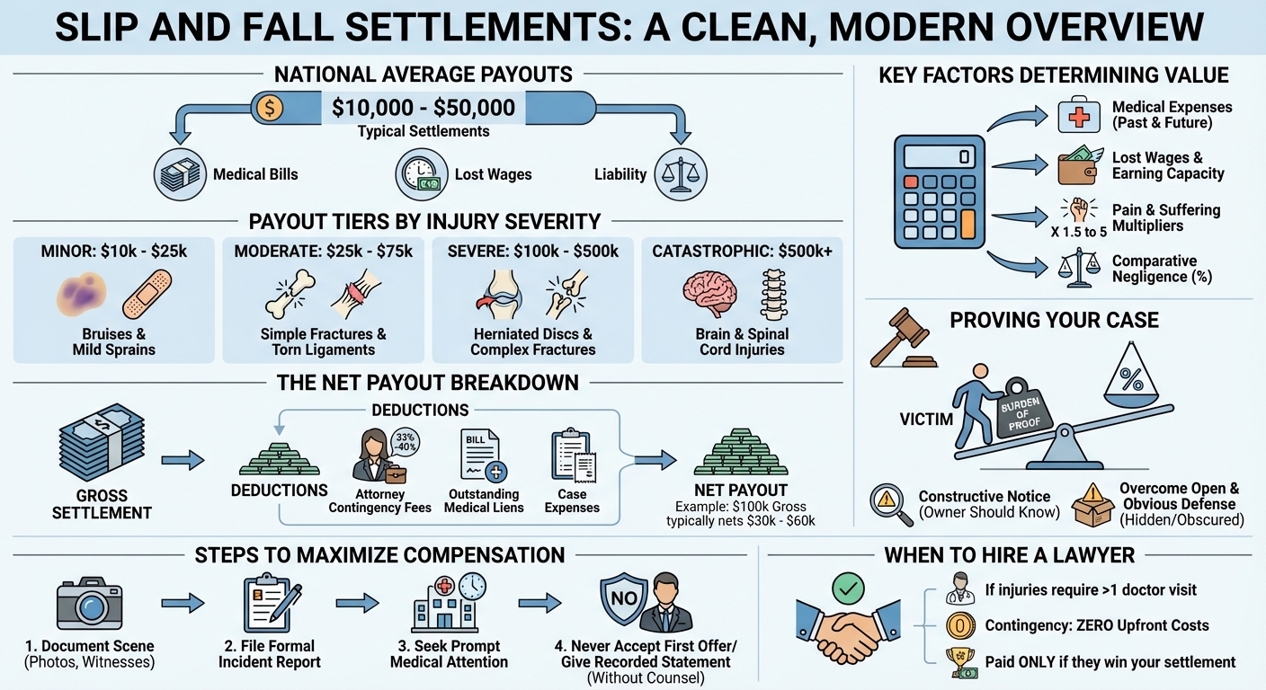 Average Slip and Fall Settlement Amounts ( Guide)