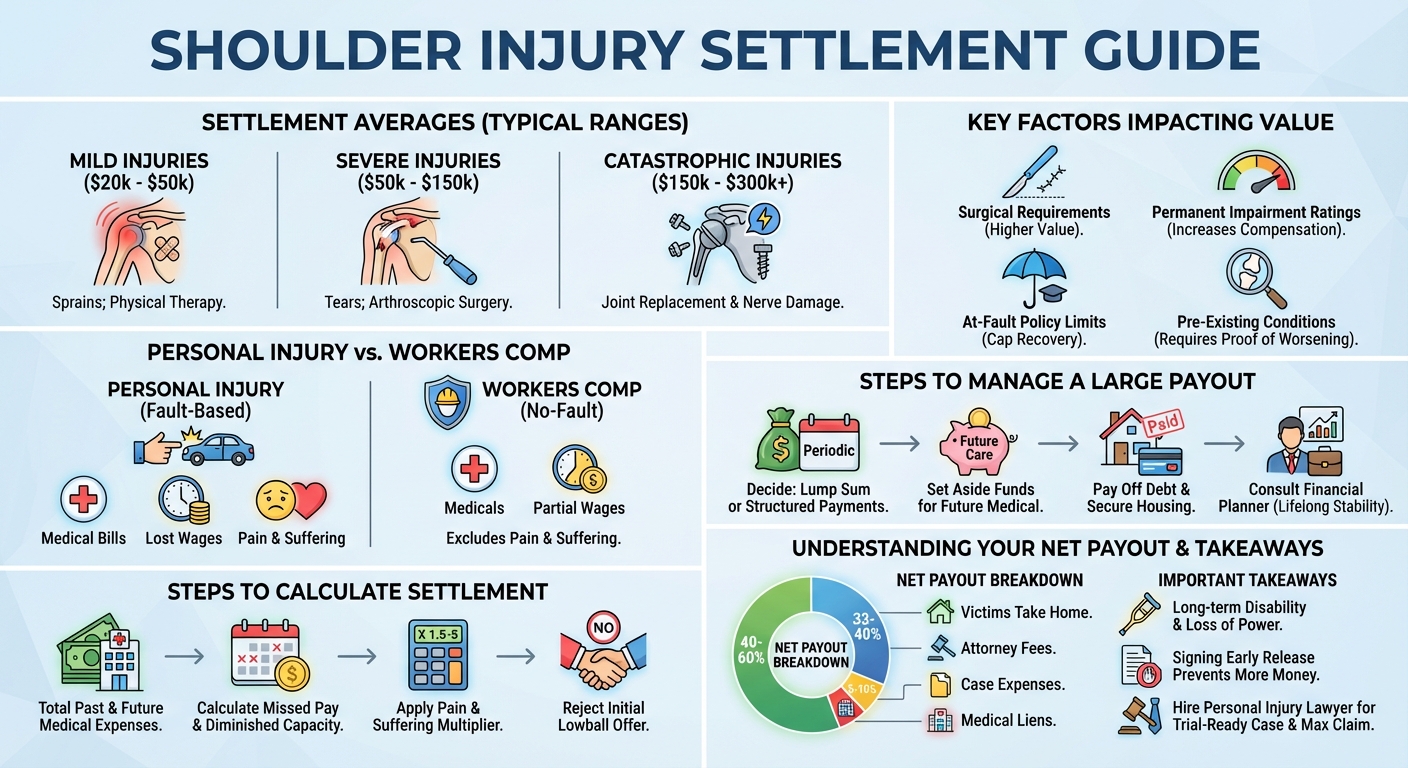 Shoulder Injury Compensation Amounts: Average Settlement Guide