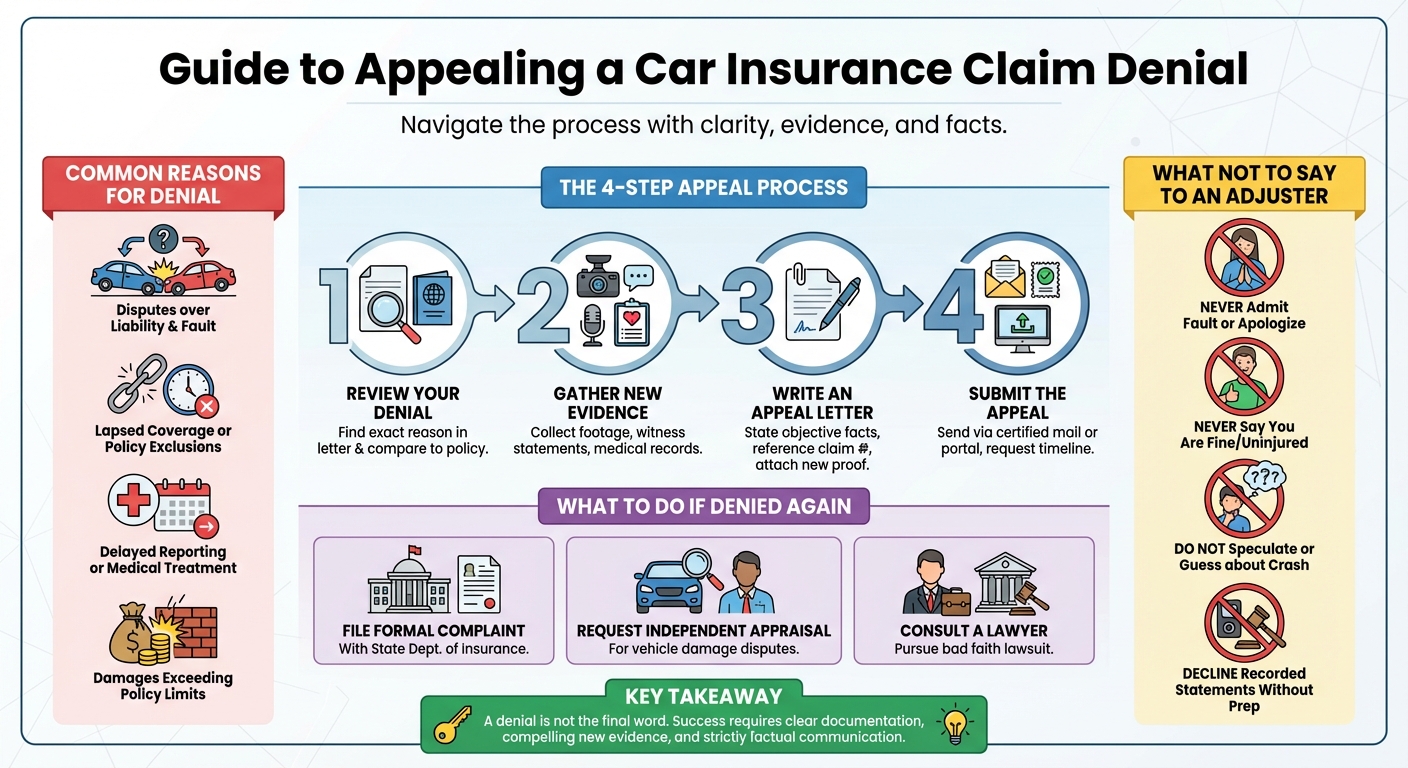 How to Appeal a Car Insurance Claim Denial (Step by Step)