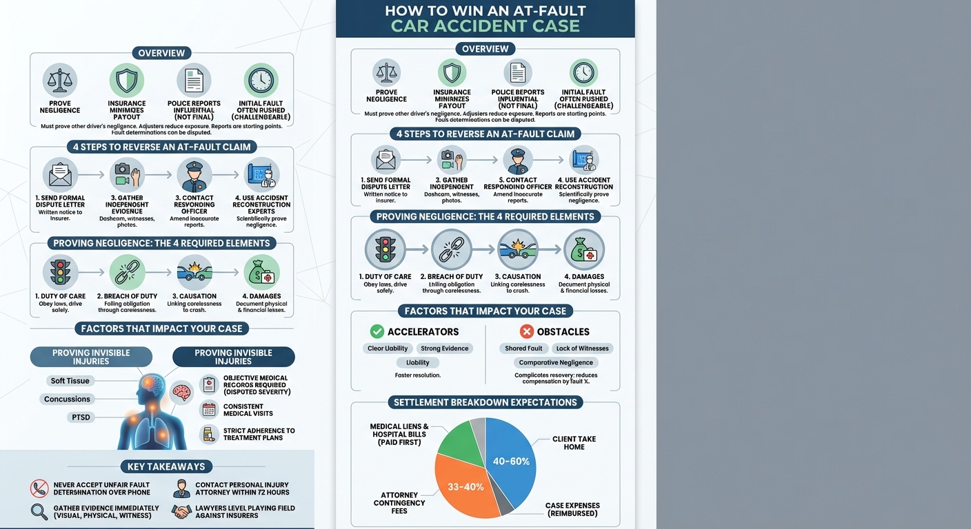 How to Win an At Fault Car Accident Case (Step by Step)