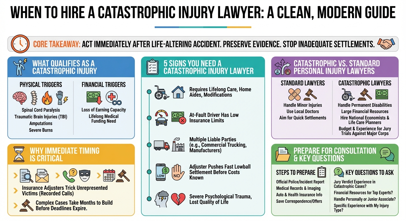 When to Contact a Catastrophic Injury Lawyer ( Key Signs)