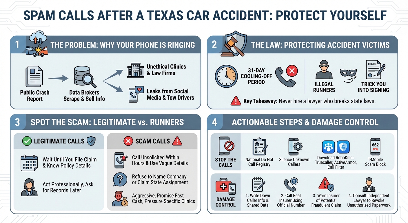 Why Am I Getting Spam Calls After a Car Accident in Texas?