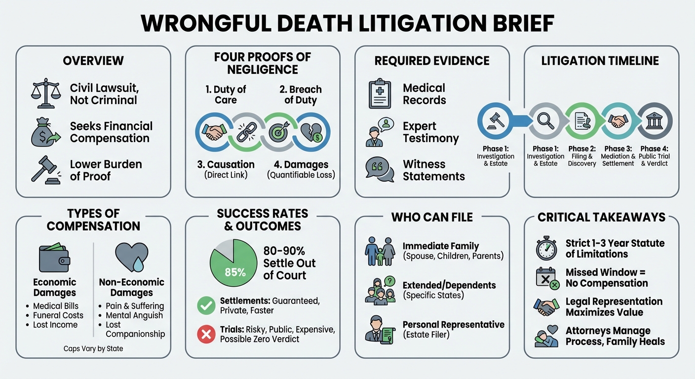 Wrongful Death Litigation: Process, Proof & Payouts Explained