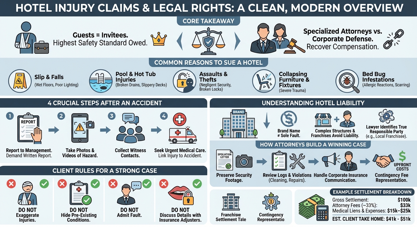 Hotel Injury Lawyer: Sue for Resort & Motel Accidents