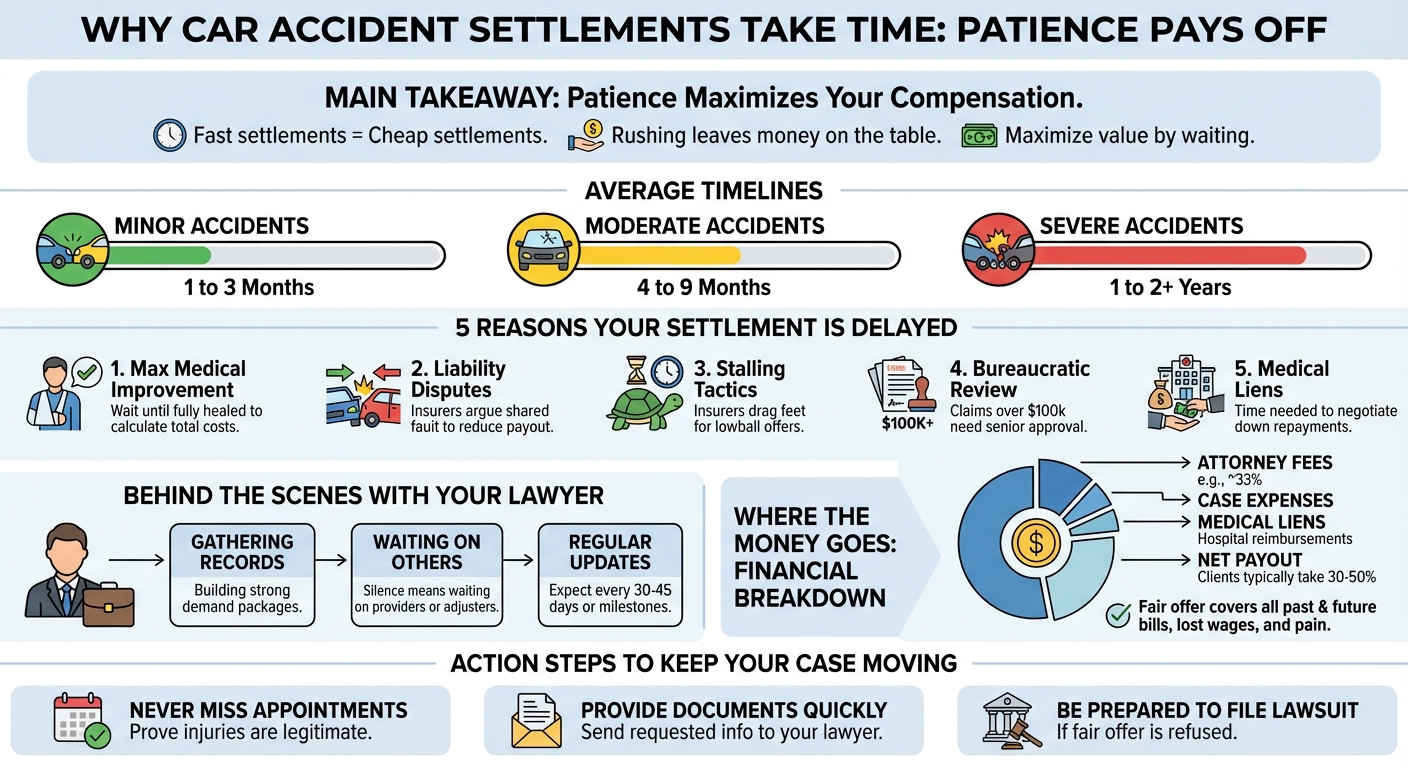 Why Is My Car Accident Settlement Taking So Long? ( Reasons)
