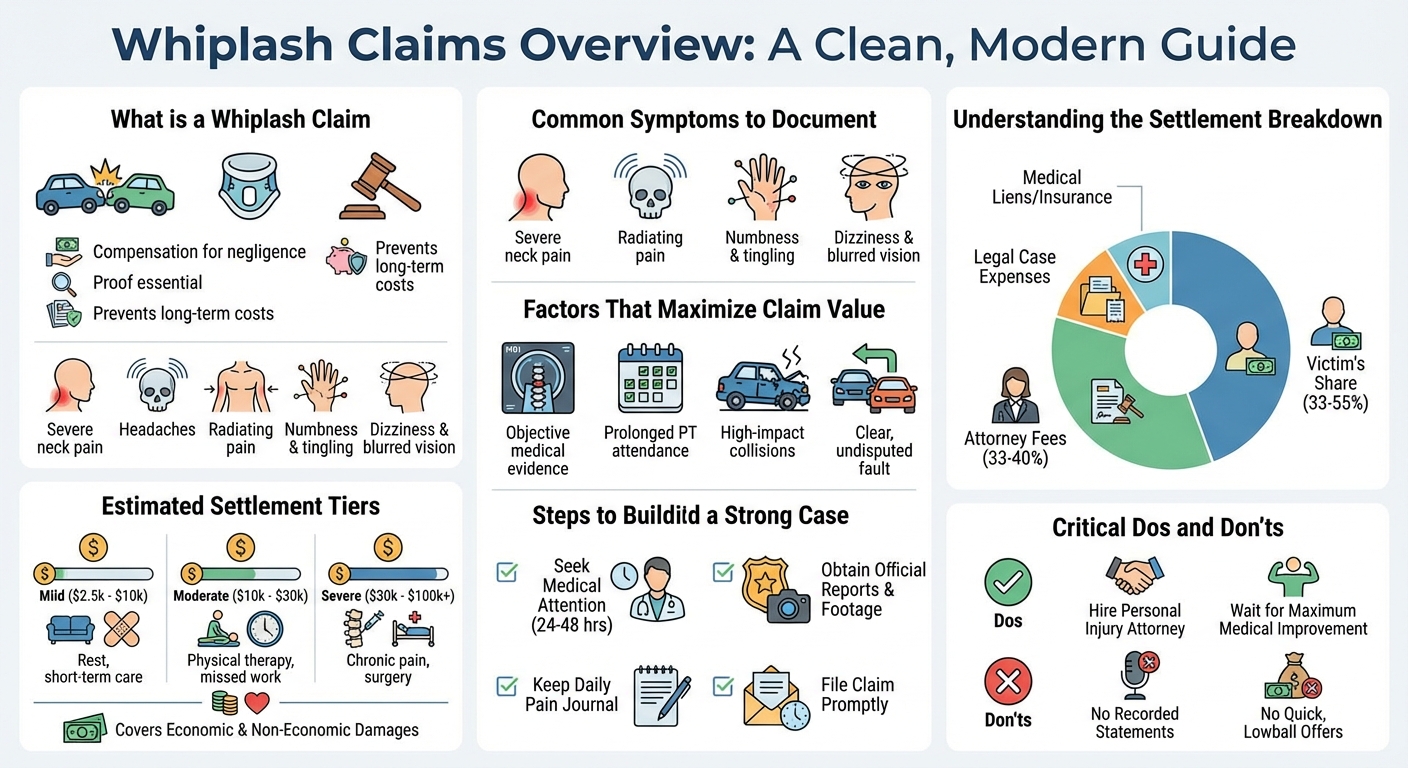 Whiplash Claims: Average Settlements & Payout Guide
